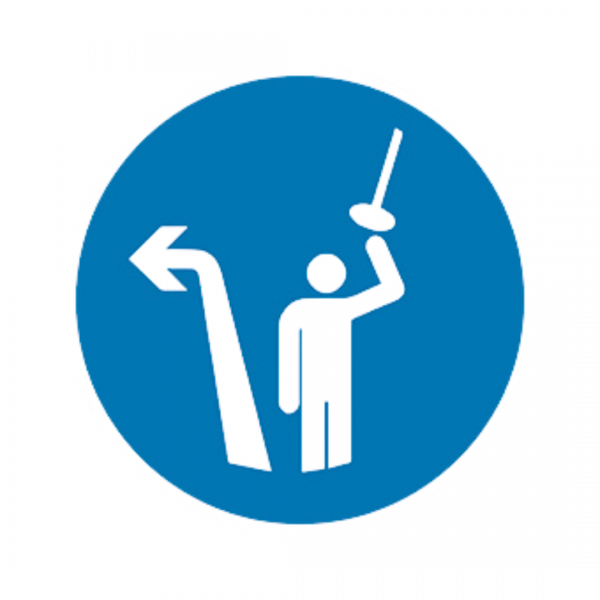 Panneau DIBON Lâcher la perche et sortie à gauche BALI-DIB-RM129